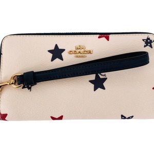 Coach Americana Star Print Zip Wallet